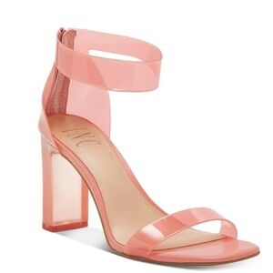 I.N.C. Women Pink Sandals Vinyl Size 6.